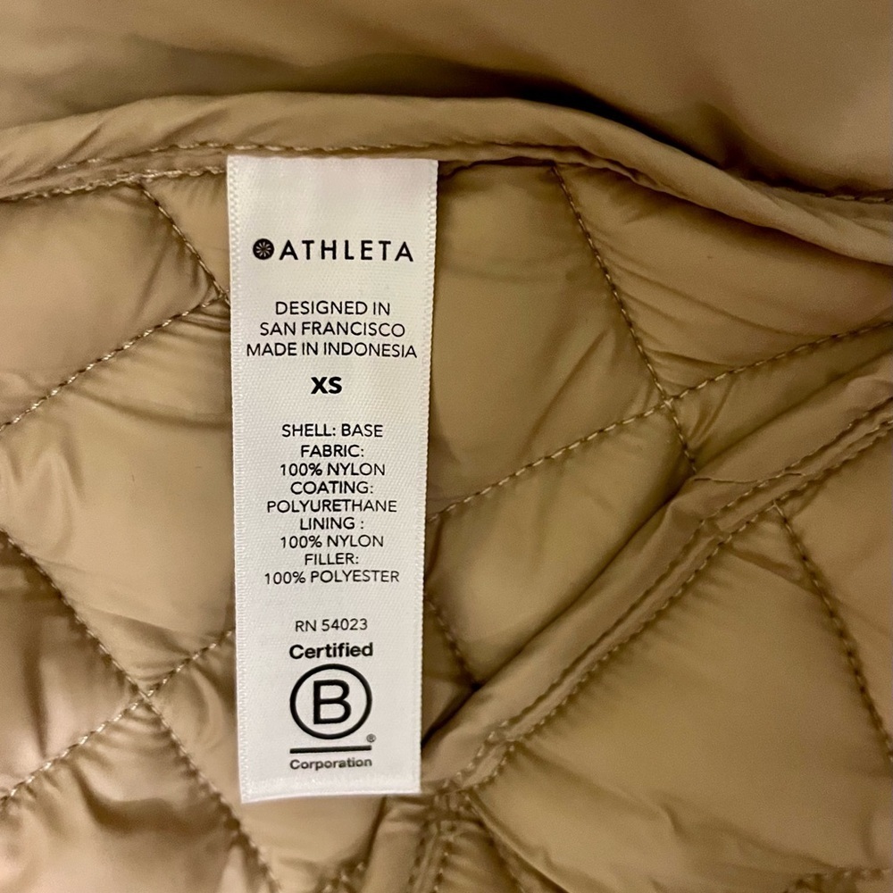 Whisper Featherless Metallic Jacket Champagne XS - Picture 6 of 9